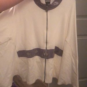 White Star Wars zip up hoodie